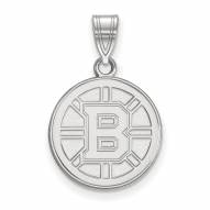 Boston Bruins Sterling Silver Medium Pendant