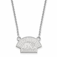 Boston Bruins Sterling Silver Small Pendant Necklace