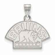 Boston Bruins Sterling Silver Small Pendant