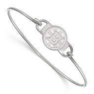 Boston Bruins Sterling Silver Wire Bangle Bracelet