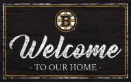 Boston Bruins Team Color Welcome Sign