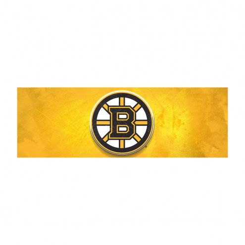 Boston Bruins Glass Wall Art Team Name