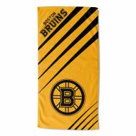 Boston Bruins Upward Beach Towel