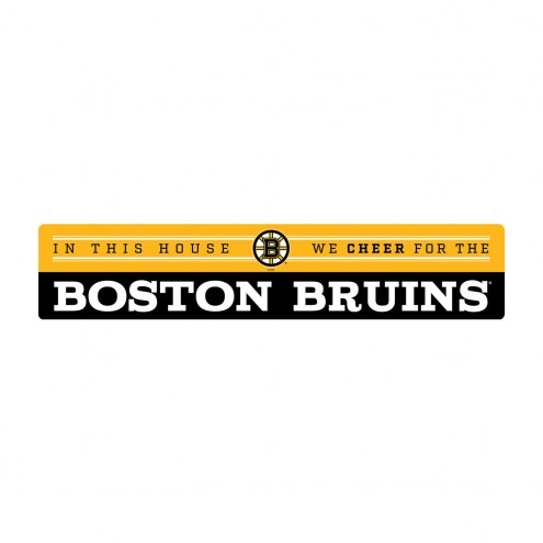 Boston Bruins We Cheer Wall Art
