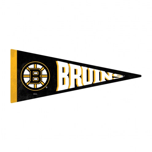Boston Bruins Wood Pennant