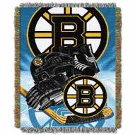 Boston Bruins Woven Tapestry Throw Blanket