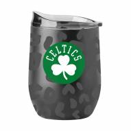 Boston Celtics 16 oz. Leopard Powder Coat Curved Beverage Glass