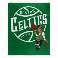 Boston Celtics Blacktop Raschel Throw Blanket