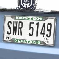 Boston Celtics Chrome Metal License Plate Frame