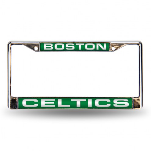 Boston Celtics Laser Chrome License Plate Frame