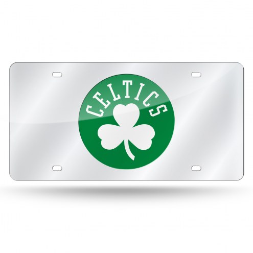 Boston Celtics Silver Laser License Plate