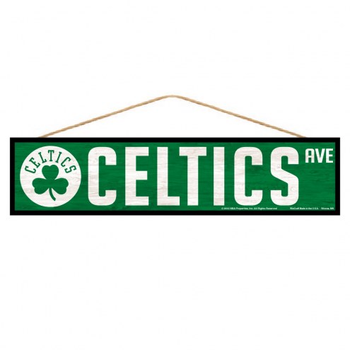 Boston Celtics Wood Avenue Sign