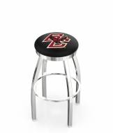 Boston College Eagles Chrome Swivel Bar Stool with Accent Ring