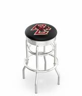 Boston College Eagles Double Ring Swivel Barstool with Ribbed Accent Ring