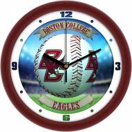 Boston College Eagles Home Run Wall Clock