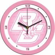 Boston College Eagles Pink Wall Clock