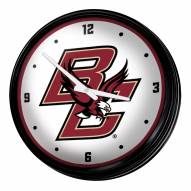 Boston College Eagles Retro Lighted Wall Clock