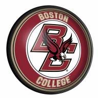 Boston College Eagles Round Slimline Lighted Wall Sign