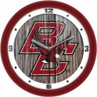 Boston College Eagles Weathered Wood Wall Clock