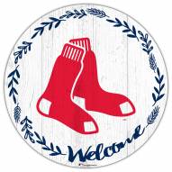 Boston Red Sox 12" Welcome Circle Sign