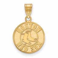Boston Red Sox 14k Yellow Gold Medium Pendant