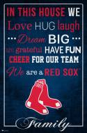 Boston Red Sox 17" x 26" In This House Sign