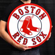 Boston Red Sox 24" Steel Logo Sign