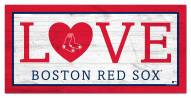 Boston Red Sox 6" x 12" Love Sign