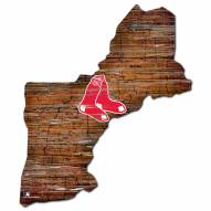 Boston Red Sox Distressed State with Logo Sign