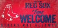 Boston Red Sox Fans Welcome Sign
