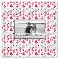 Boston Red Sox Floral Pattern 10" x 10" Picture Frame