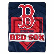 Boston Red Sox Home Plate Raschel Blanket