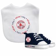 Boston Red Sox Infant Bib & Shoes Gift Set