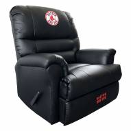 Boston Red Sox Leather Sports Recliner