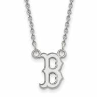 Boston Red Sox Sterling Silver Small Pendant Necklace