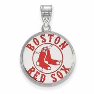 Boston Red Sox Sterling Silver Large Pendant