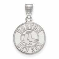 Boston Red Sox Sterling Silver Medium Pendant