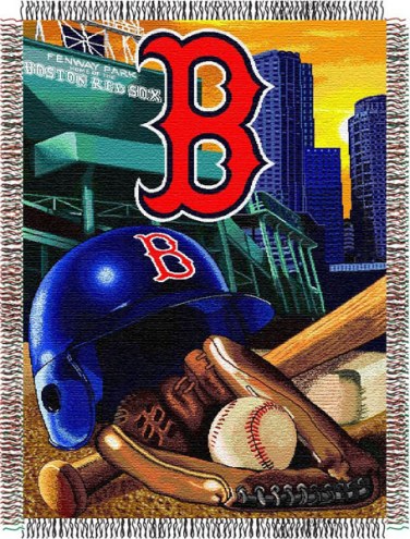 Boston Red Sox MLB Woven Tapestry Throw Blanket