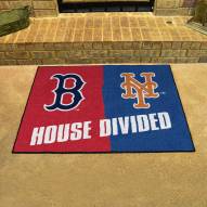 Boston Red Sox/New York Mets House Divided Mat