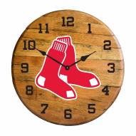 Boston Red Sox Oak Barrel Clock