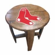 Boston Red Sox Oak Barrel Table