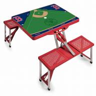 Boston Red Sox Red Folding Picnic Table