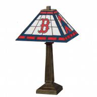 Boston Red Sox Stained Glass Mission Table Lamp