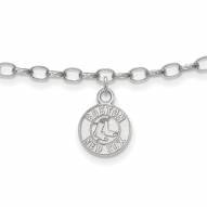 Boston Red Sox Sterling Silver Anklet