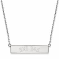 Boston Red Sox Sterling Silver Bar Necklace