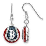 Boston Red Sox Sterling Silver Baseball Earrings
