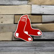 Boston Red Sox Stockings 12" Steel Logo Sign