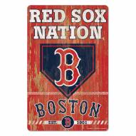 Boston Red Sox Slogan Wood Sign