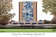 Bowling Green State Falcons Campus Images Lithograph