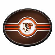 Bowling Green State Falcons Oval Slimline Lighted Wall Sign